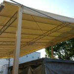 工場上屋テントのリニューアル工事