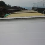 屋外ゴルフ練習場のテント復旧工事