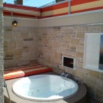 露天風呂の開閉テント1